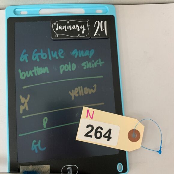 GG Blue Polo Shirt Womens M Multi Geo Print Snap Button Collared Short Sleeve - Picture 9 of 10